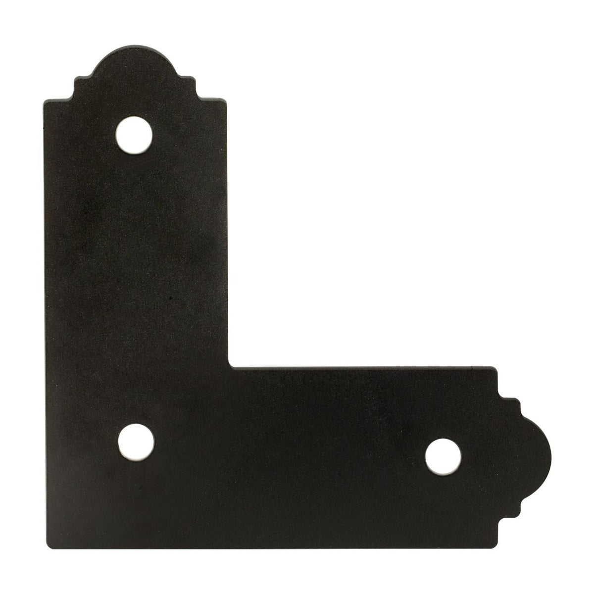 Simpson Strong-Tie APL4 Outdoor Accents Mission Collection ZMAX, Black Powder-Coated L Strap for 4x4