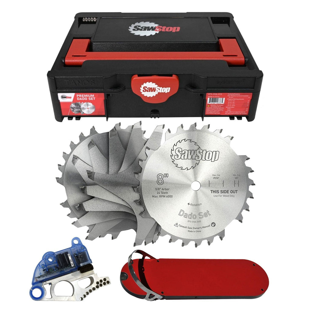Sawstop BTS-DS8-SYS Premium 8-in. Dado Set with Systainer