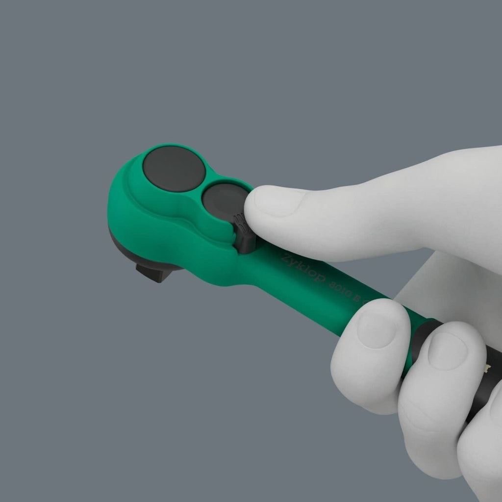 Wera 8100 SB 13 Zyklop Comfort Ratchet Set, Reversing Lever, 3/8-in. Drive, Imperial, 11-Pieces