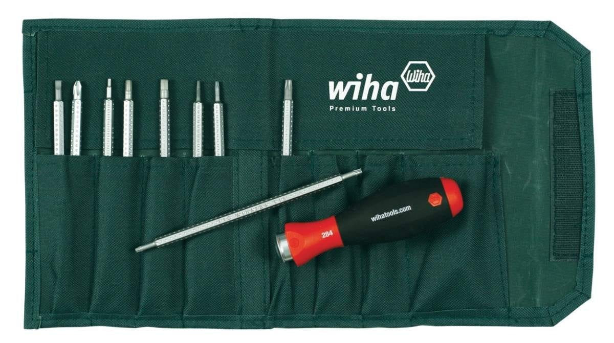 Wiha 28199 Drive-Loc VI Slot/Ph/Torx/Hex Inch in Pouch 10 Piece Set