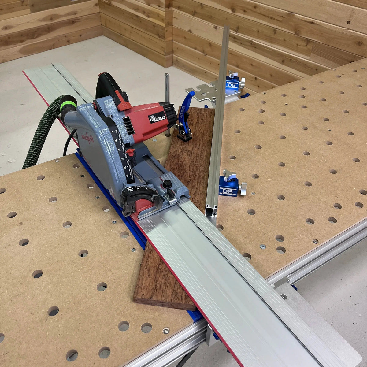 Dashboard MFT Surface-Mount Crosscut & Miter Fence for Track Saws (F20001)
