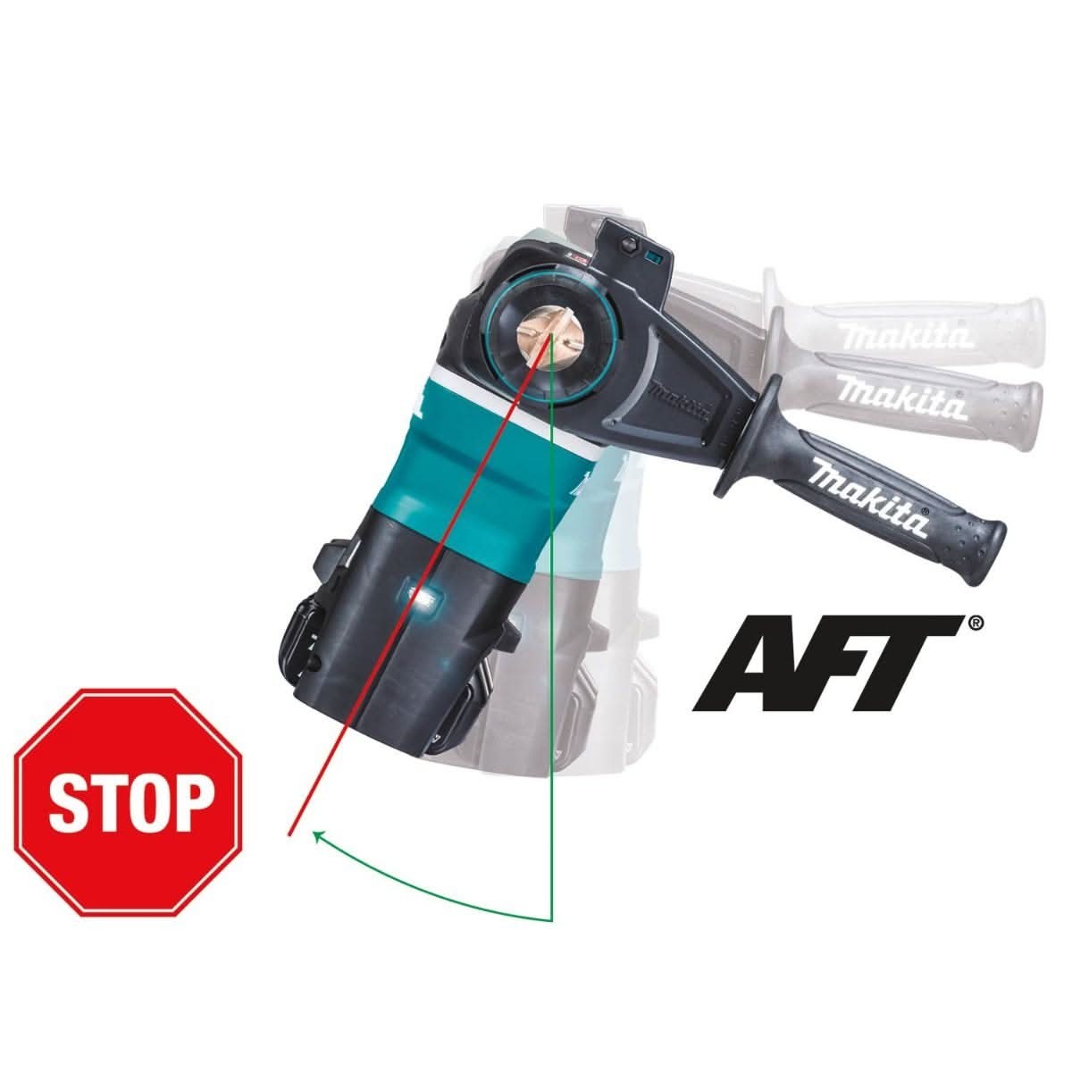 Makita XRH07ZKUN 36V (18V X2) LXT Brushless 1-9/16" SDS-MAX Advanced AVT Rotary Hammer, AFT, AWS, Tool Only