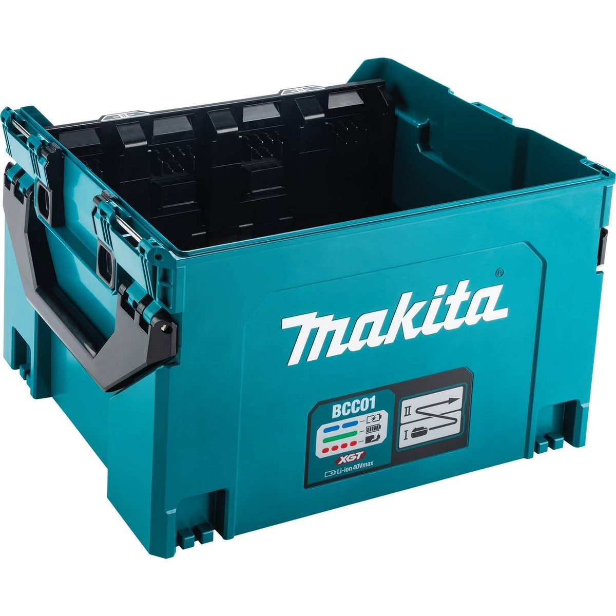Makita BCC01 40V max XGT and 18V LXT 8-Port Charging Case
