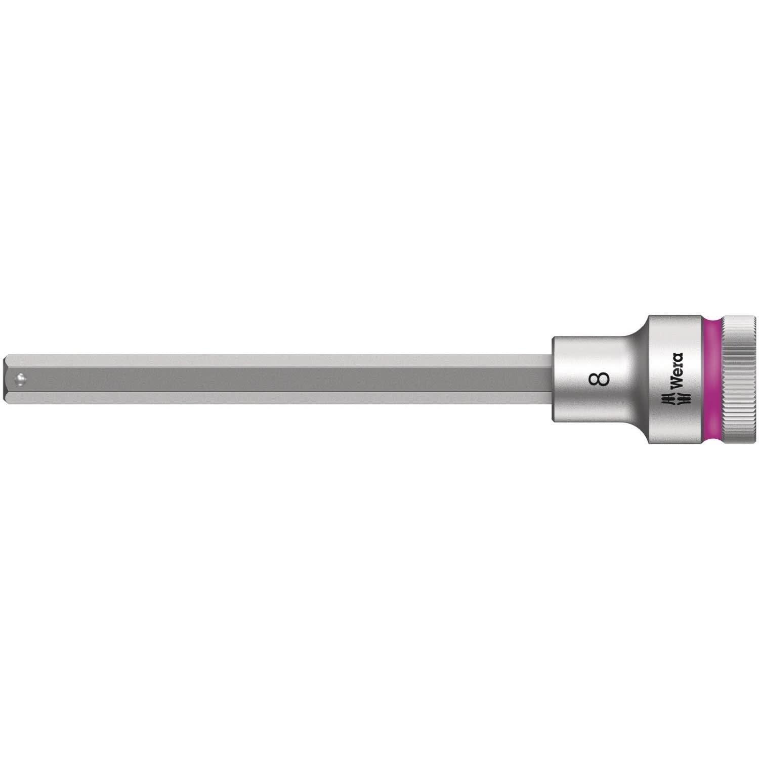 Wera 8740 C Hf Zyklop Bit Socket With 1/2-in. Drive With Holding Function, 8x140-mm.