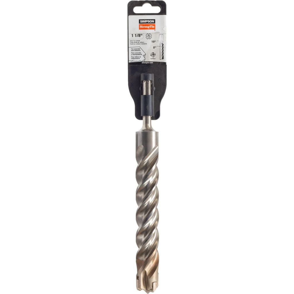 Simpson Strong-Tie MDPL11210Q 1-1/8-in. x 10-in. SDS-plus Quad-Head Shank Drill Bit