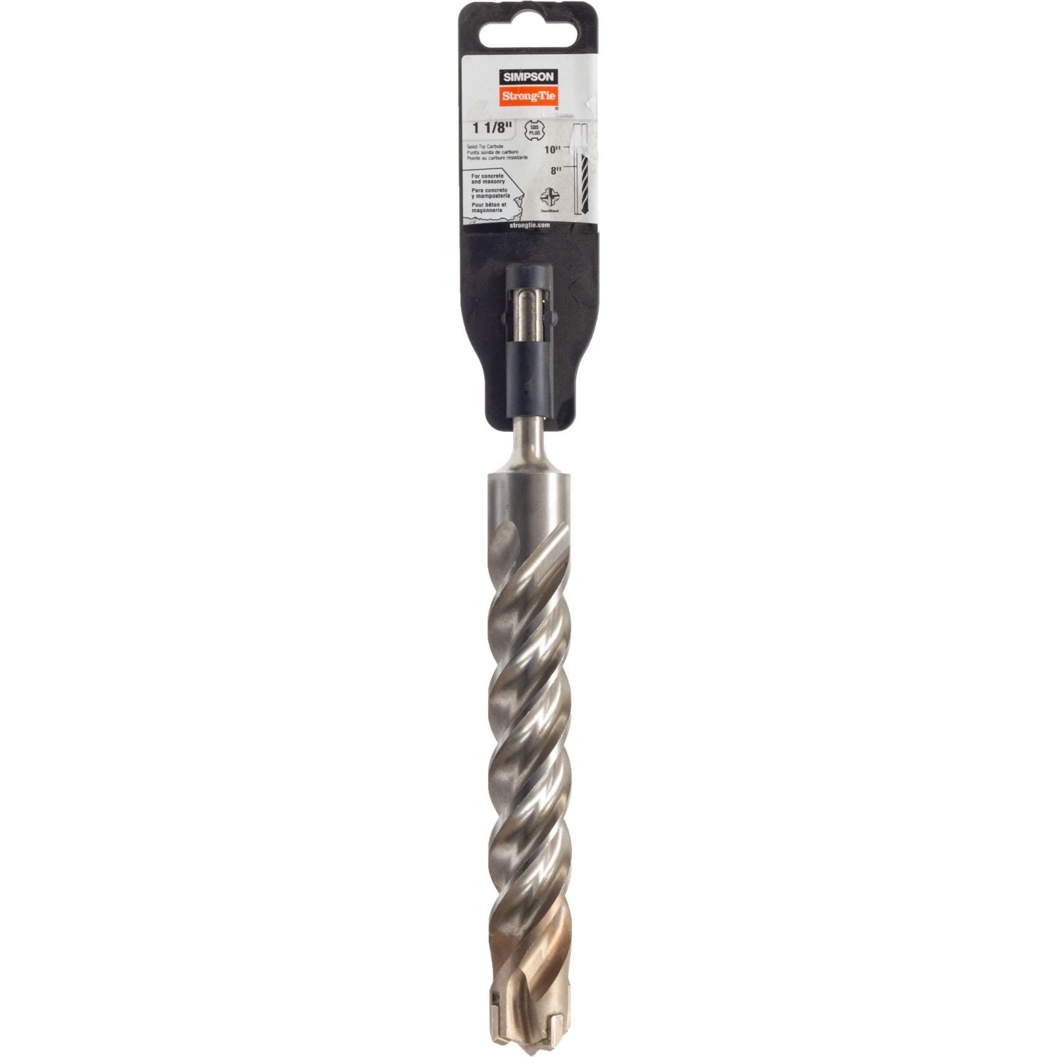 Simpson Strong-Tie MDPL11210Q 1-1/8-in. x 10-in. SDS-plus Quad-Head Shank Drill Bit