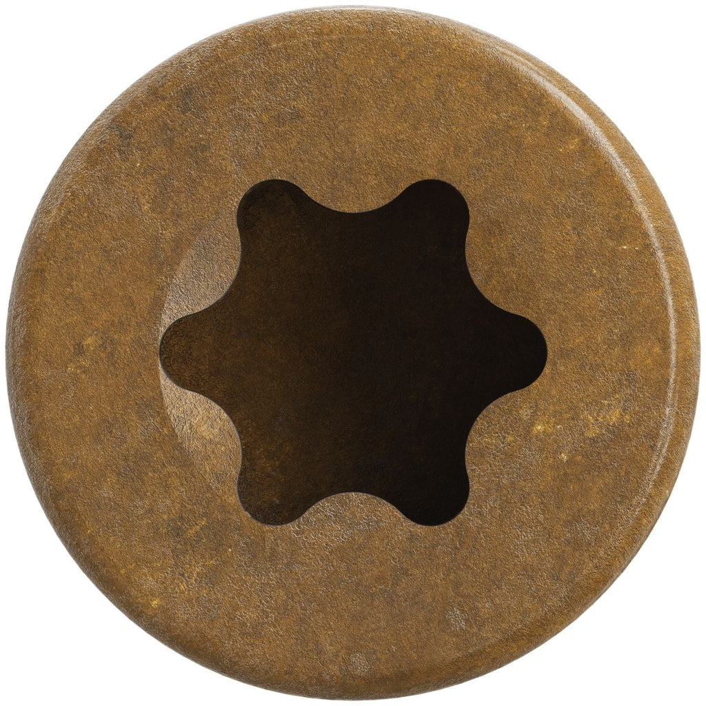 Simpson Strong-Tie FT07200MB Finish Trim Screw, #7 x 2-in. T10, Trim-Head, Quik Guard, Tan, 4000-Pack