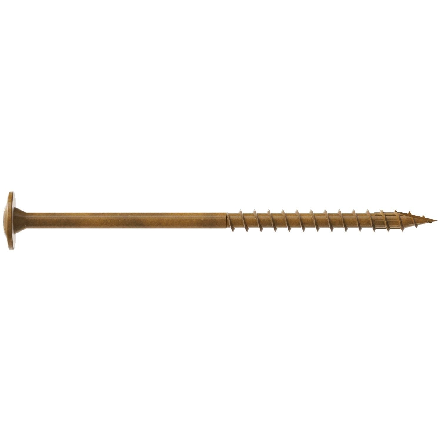 Simpson Strong-Tie CBT08300R200 Wafer-Head Construction Screw, #8 x 3-in. T20, Quik Guard, Tan, 200-Pack
