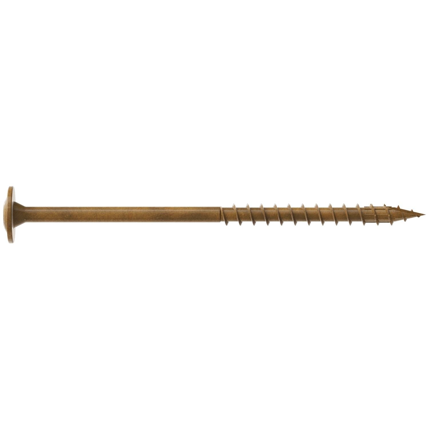 Simpson Strong-Tie CBT08300MB Wafer-Head Construction Screw, #8 x 3-in. T20, Quik Guard, Tan, 1500-Pack