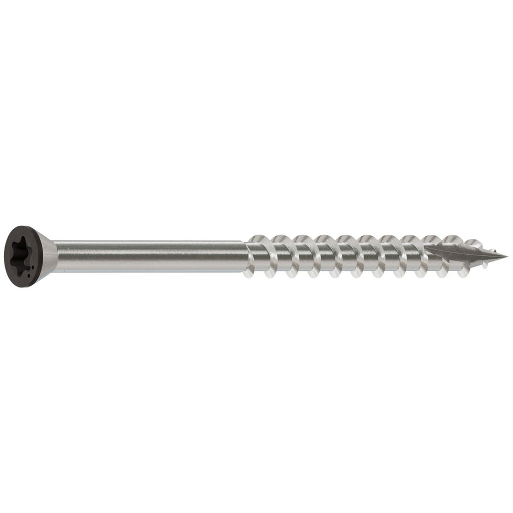 Simpson Strong-Tie S07225FTBGR04 Trim-Head Screw, 6-Lobe Drive, #7 x 2-1/4-in. T-15 Type 305, Gray 04, 1750-Pack