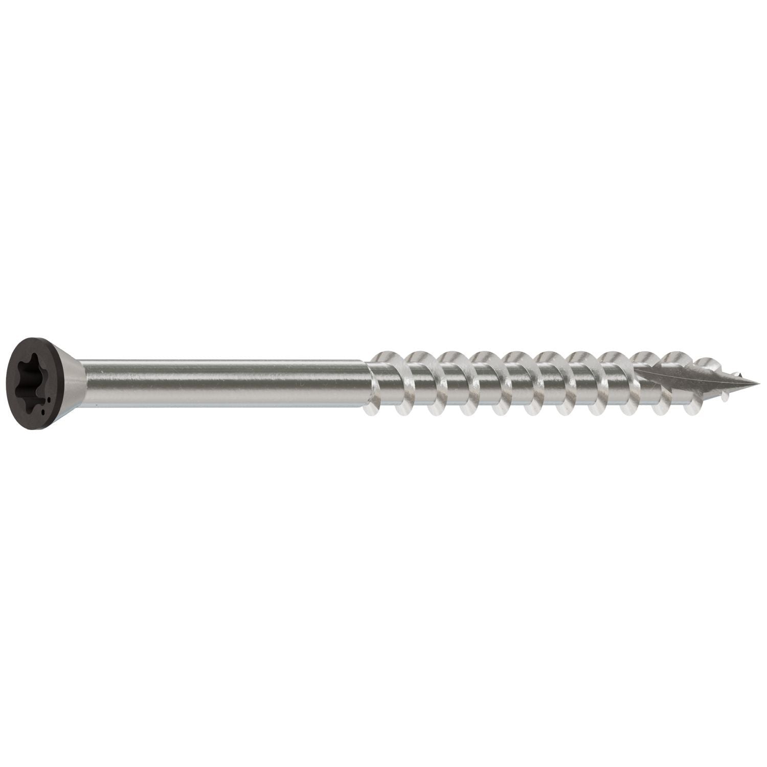 Simpson Strong-Tie S07225FTBGR04 Trim-Head Screw, 6-Lobe Drive, #7 x 2-1/4-in. T-15 Type 305, Gray 04, 1750-Pack