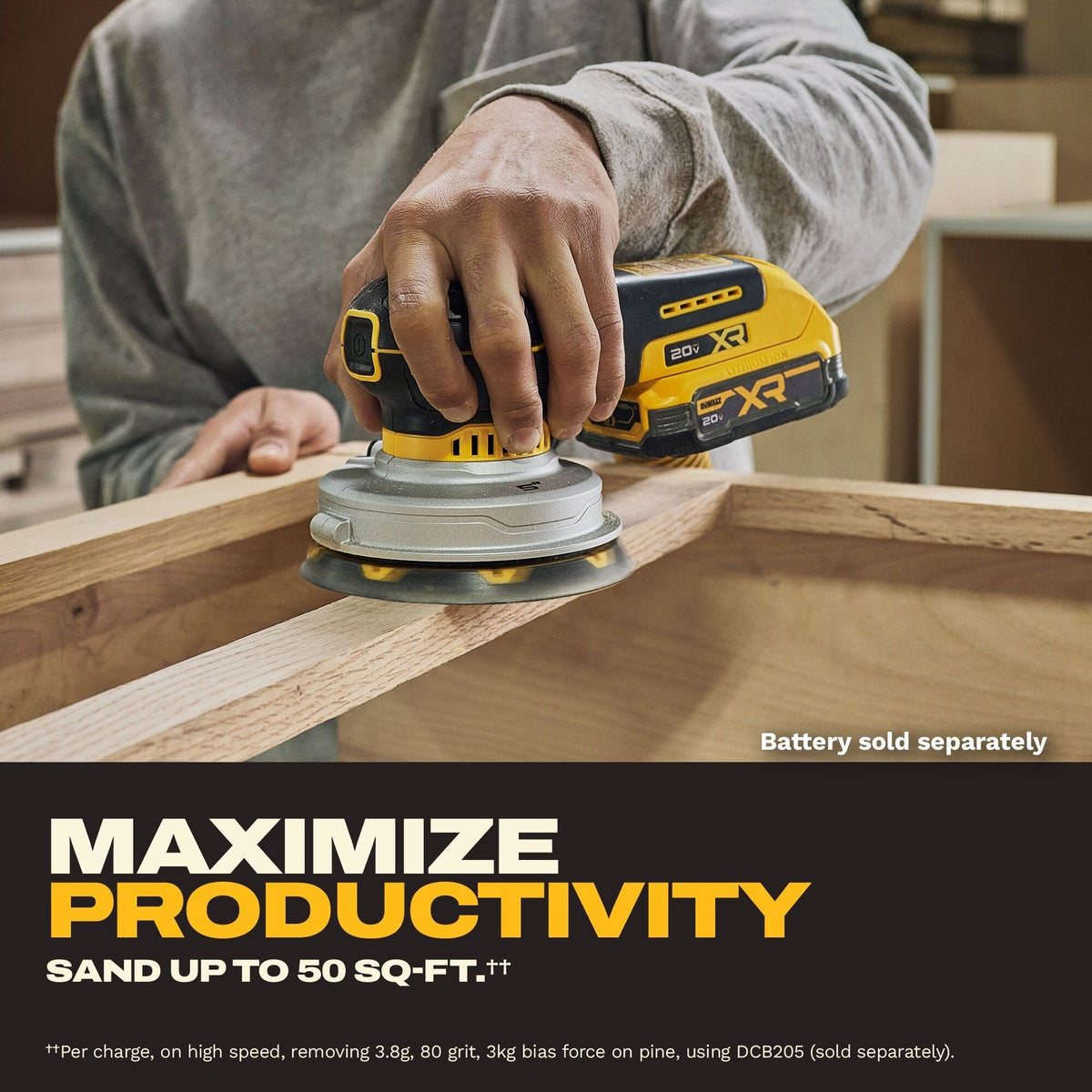 DEWALT 20V MAX XR 5-in. Random Orbital Sander, Tool Only (DCW211B)