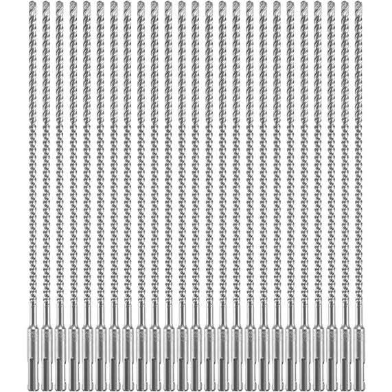 Bosch HCFC2044B25 25-Piece 1/4 In. x 10 In. x 12 In. SDS-plus Bulldog Xtreme Carbide Rotary Hammer Drill Bits