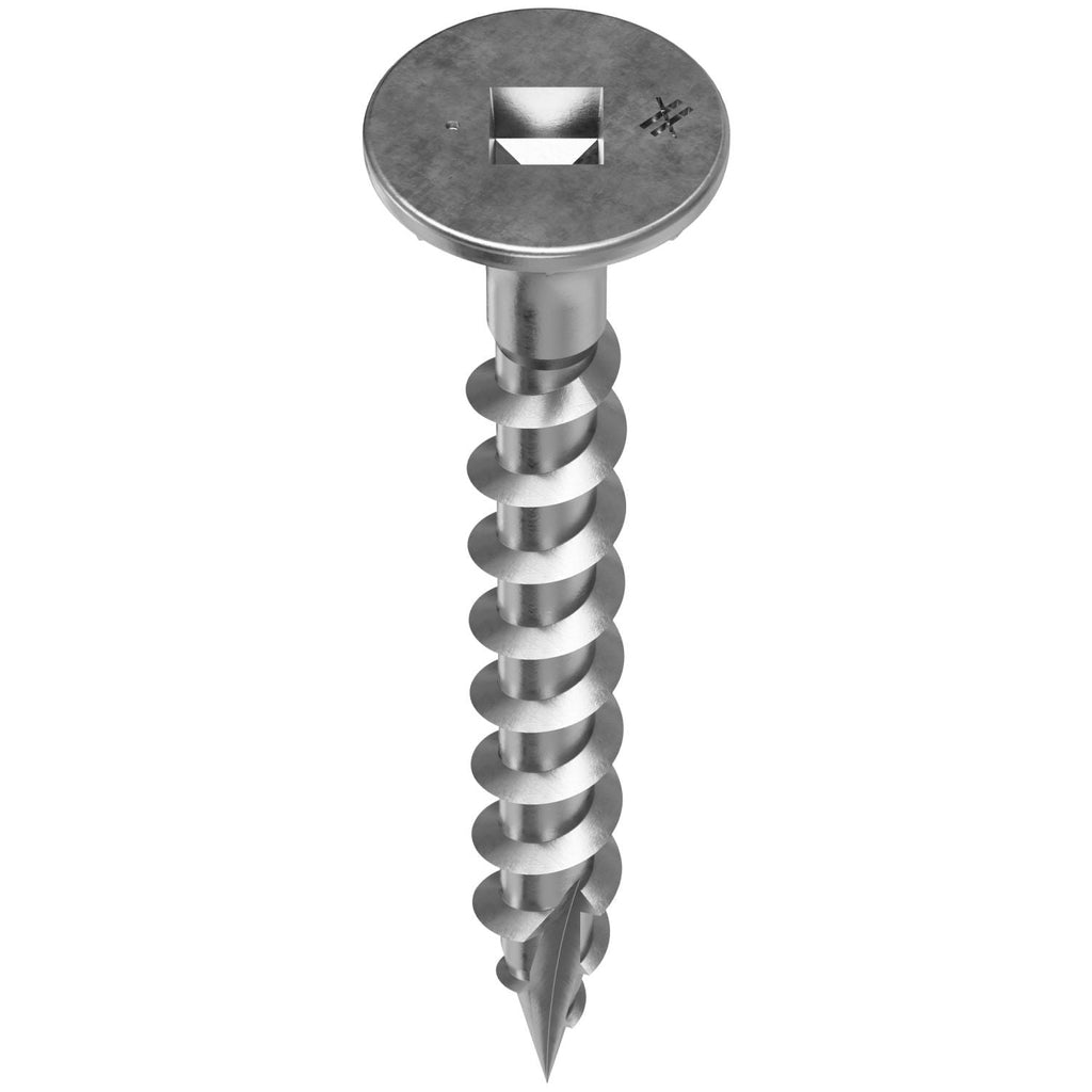 Simpson Strong-Tie T08C162WQ-RP75 Fiber-Cement Screw, #8 x 1-5/8-in. #2 Square Wafer-Head, Type 316, 75-Pack
