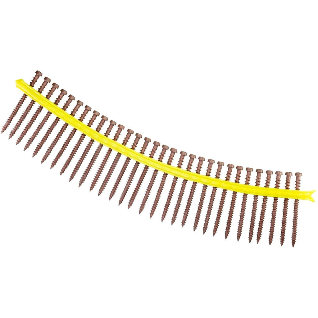 Simpson Strong-Tie DCU234SRD Deck-Drive DCU COMPOSITE Screw (Collated), #10 x 2-3/4-in. Quik Guard Red, 1000-Pack
