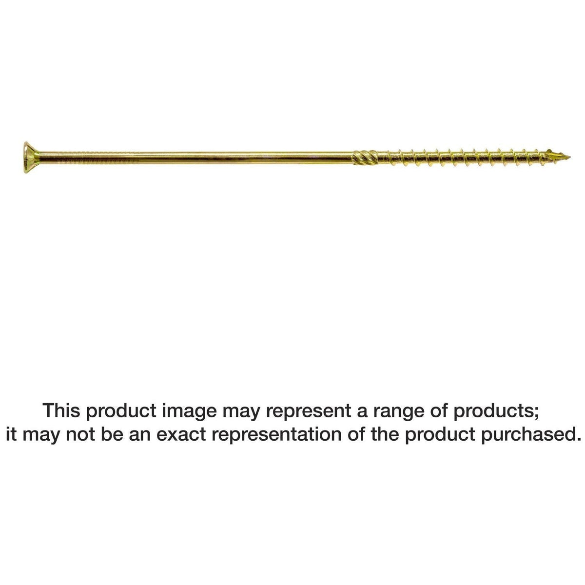 Simpson Strong-Tie SDCP22912 Strong-Drive SDCP TIMBER-CP Screw, 0.315-in. x 9-1/2-in. T40, Yellow Zinc, 250-Pack