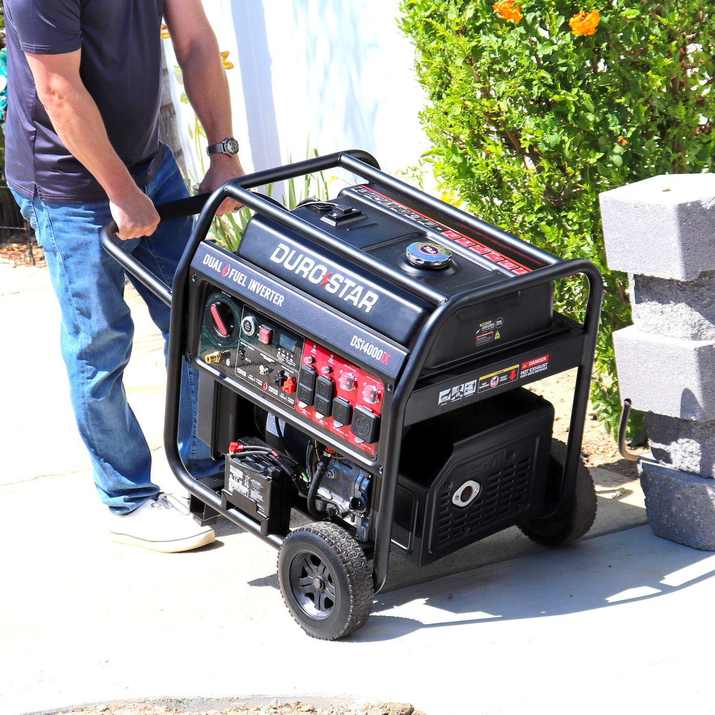 DuroStar DS14000iX 14,000 Watt Dual Fuel Open Frame Digital Inverter Generator