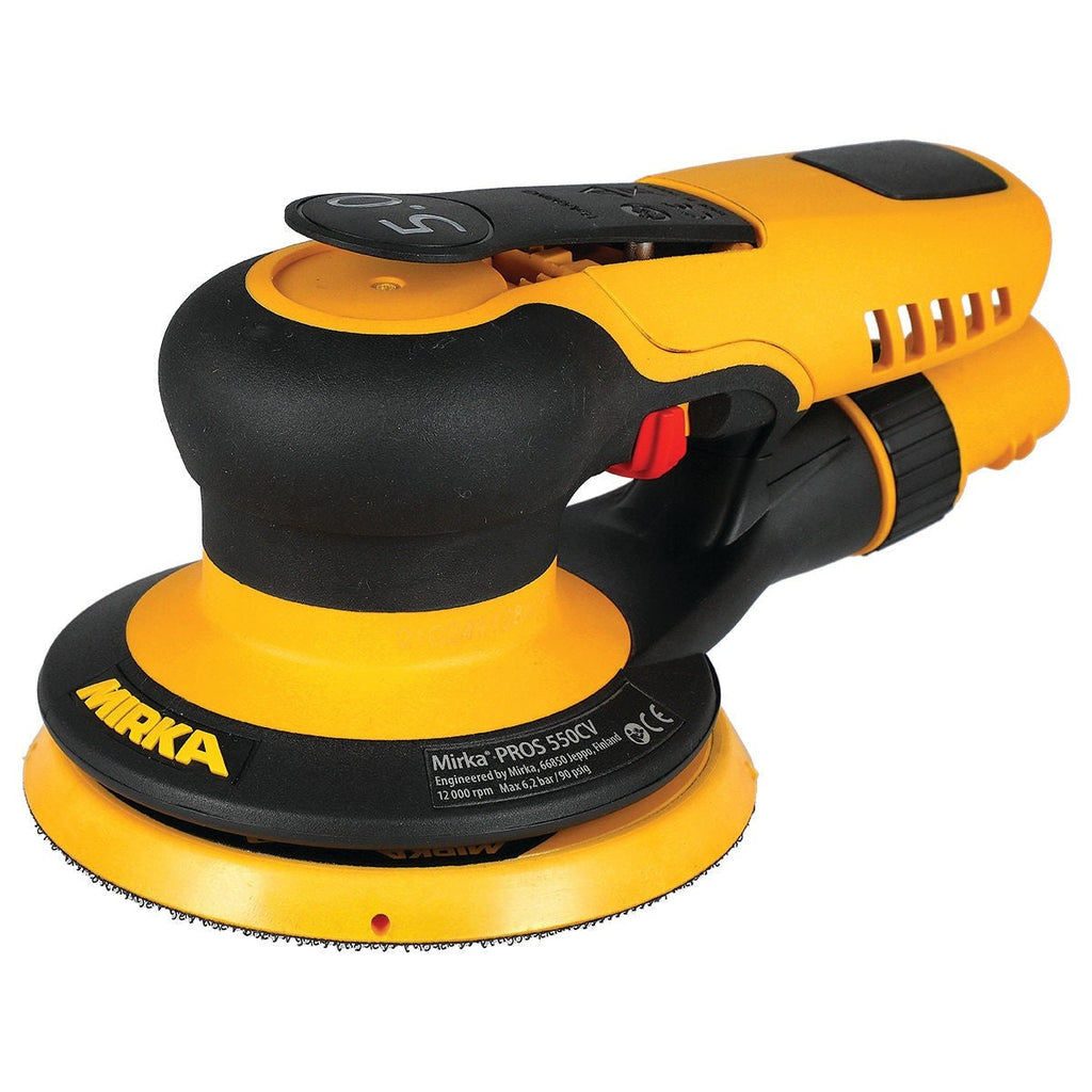 Mirka PROS 550CV 5-in. 5 mm Pneumatic Random Orbital Sander with Central Vacuum (MRP-550CV)