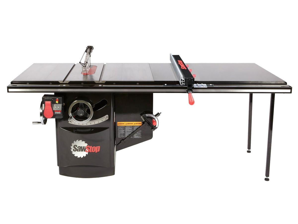 Sawstop ICS53230-ATGI52 Industrial 5HP, 3ph, 230v Cabinet Saw with 52” Industrial T-Glide Advance Rip Fence, Rails & Extension Table