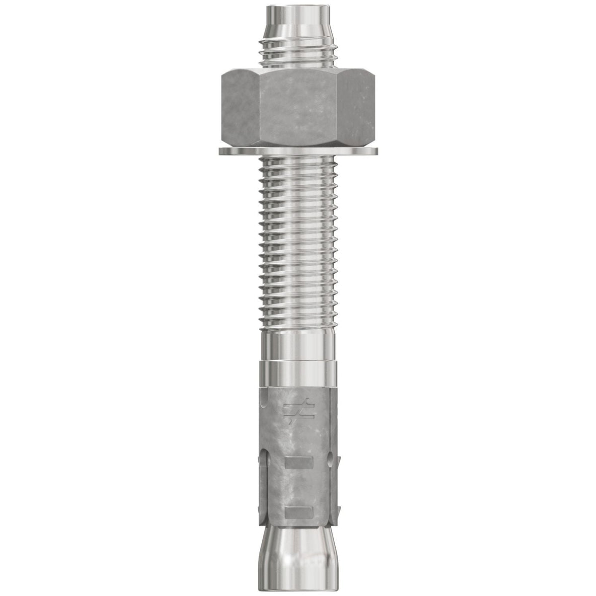 Simpson Strong-Tie STB2-75512S4F10 Strong-Bolt 2, 3/4-in. x 5-1/2-in. Type 304 Stainless-Steel Wedge Anchor, Fully Assembled, 10-Pack