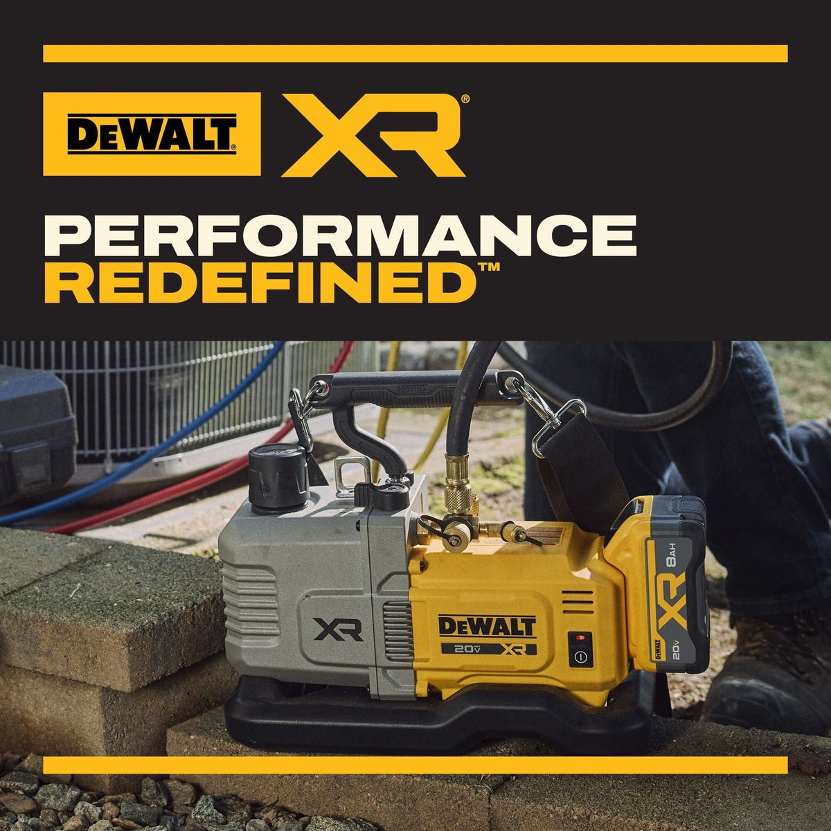 DEWALT 20V MAX XR 5-CFM Cordless Vacuum Pump 8.0Ah Kit (DCE510WW1)
