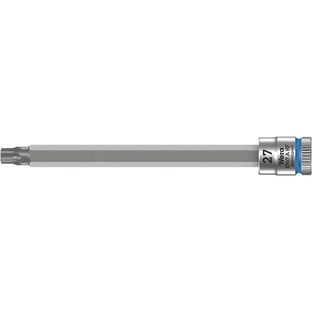 Wera 8767 A Hf Torx Zyklop Bit Socket With Holding Function, 1/4-in. Drive, Torx 27x100-mm.