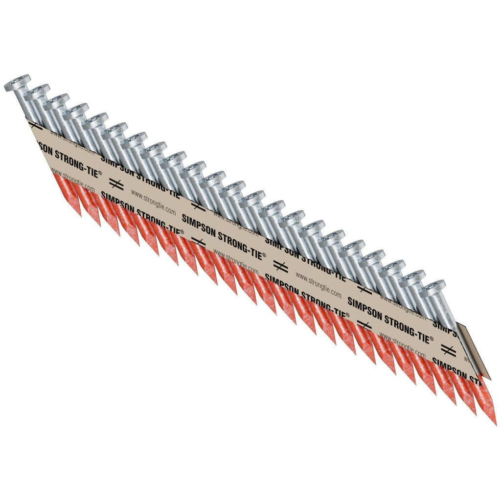 Simpson Strong-Tie N10BRPT3000 Strong-Drive 33° SCN SMOOTH-SHANK CONNECTOR Nail, 1-1/2-in. x .148-in. Bright, 3000-Pack