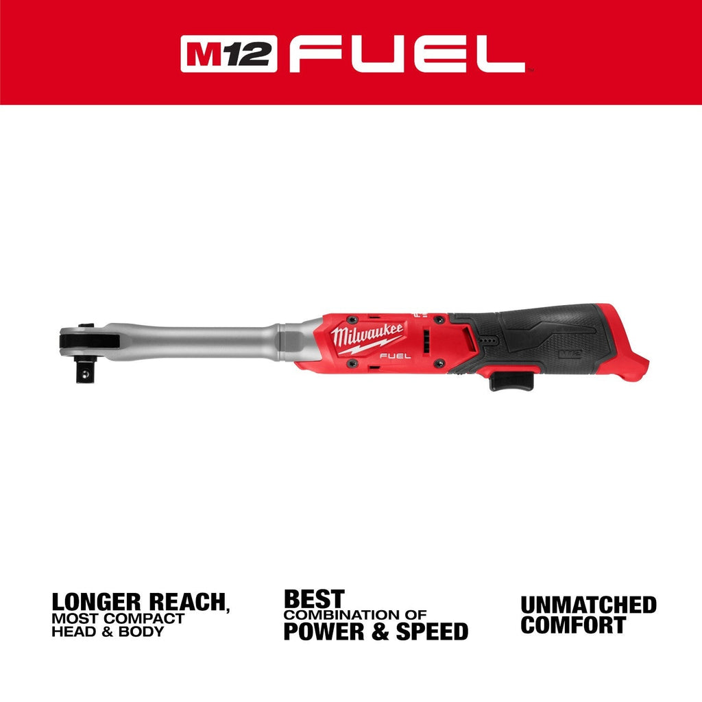 Milwaukee M12 FUEL 1/2-in. Extended Reach Ratchet (3055-20)
