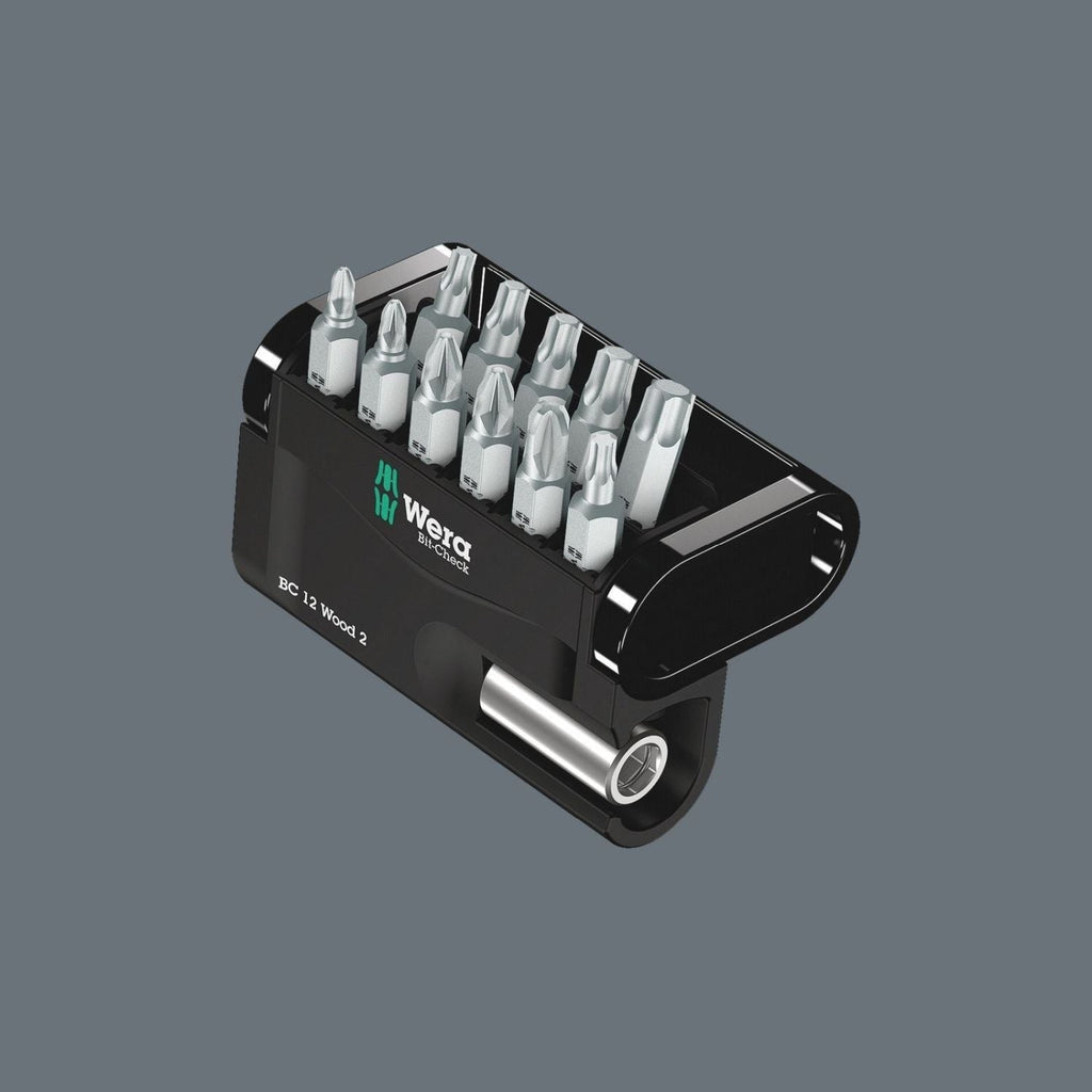 Wera Bit-Check 12 Wood 2, 12-Pieces