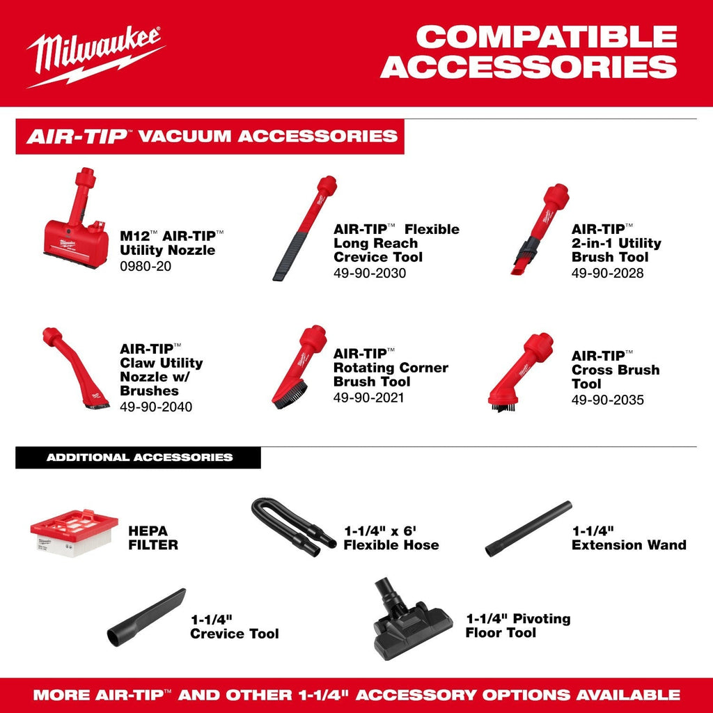 Milwaukee 0892-20 M18 Brushless Handheld Vacuum 5.0Ah Kit