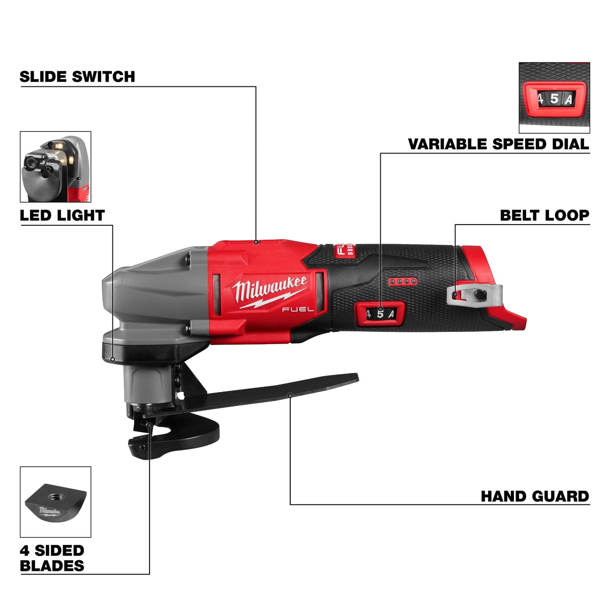 Milwaukee M12 FUEL 16-Gauge Scroll Shear, Tool Only (2487-20)