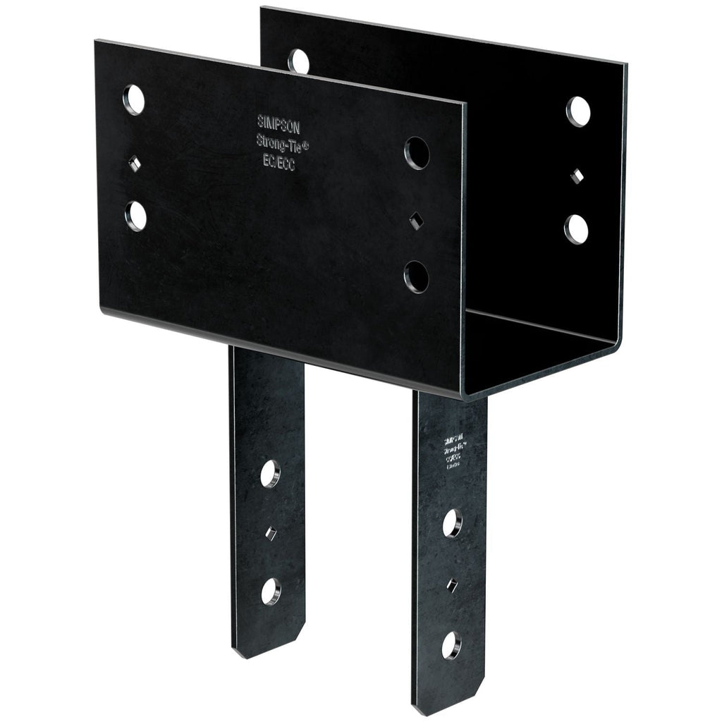 Simpson Strong-Tie CC66PC CCPC Black Powder-Coated Column Cap for 6x Beam, 6x Post