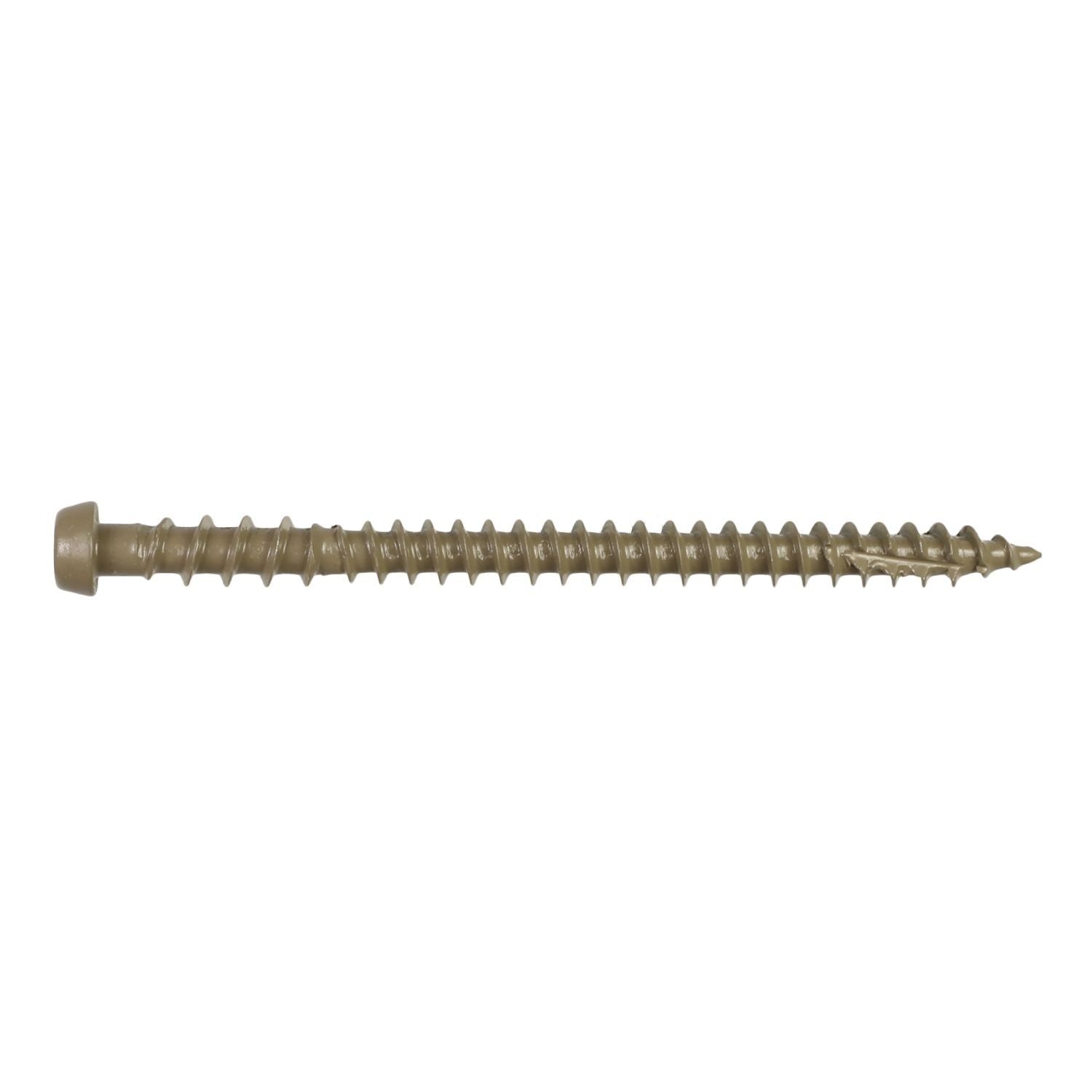 Simpson Strong-Tie DCU234BR05R350 Deck-Drive DCU COMPOSITE Screw, #10 x 2-3/4-in. T20, Quik Guard, Brown 05, 350-Pack