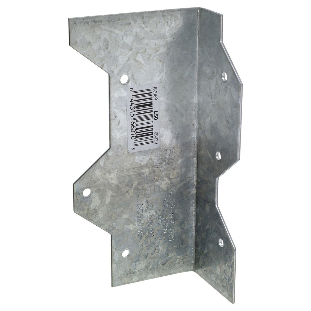 Simpson Strong-Tie L50 5-in. 16-Gauge Galvanized Reinforcing L Angle