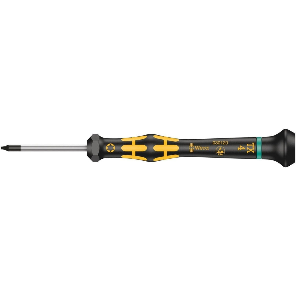 Wera 1567 Torx Esd Kraftform Micro Screwdriver For Torx Screws, Torx 4x40-mm.