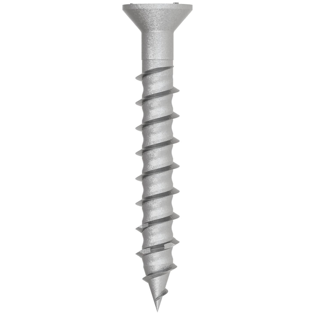 Simpson Strong-Tie TNTSS625134TTR Titen Turbo, 1/4-in. x 1-3/4-in. Type 316 Stainless-Steel Trim-Head Concrete and Masonry Screw, 50-Pack