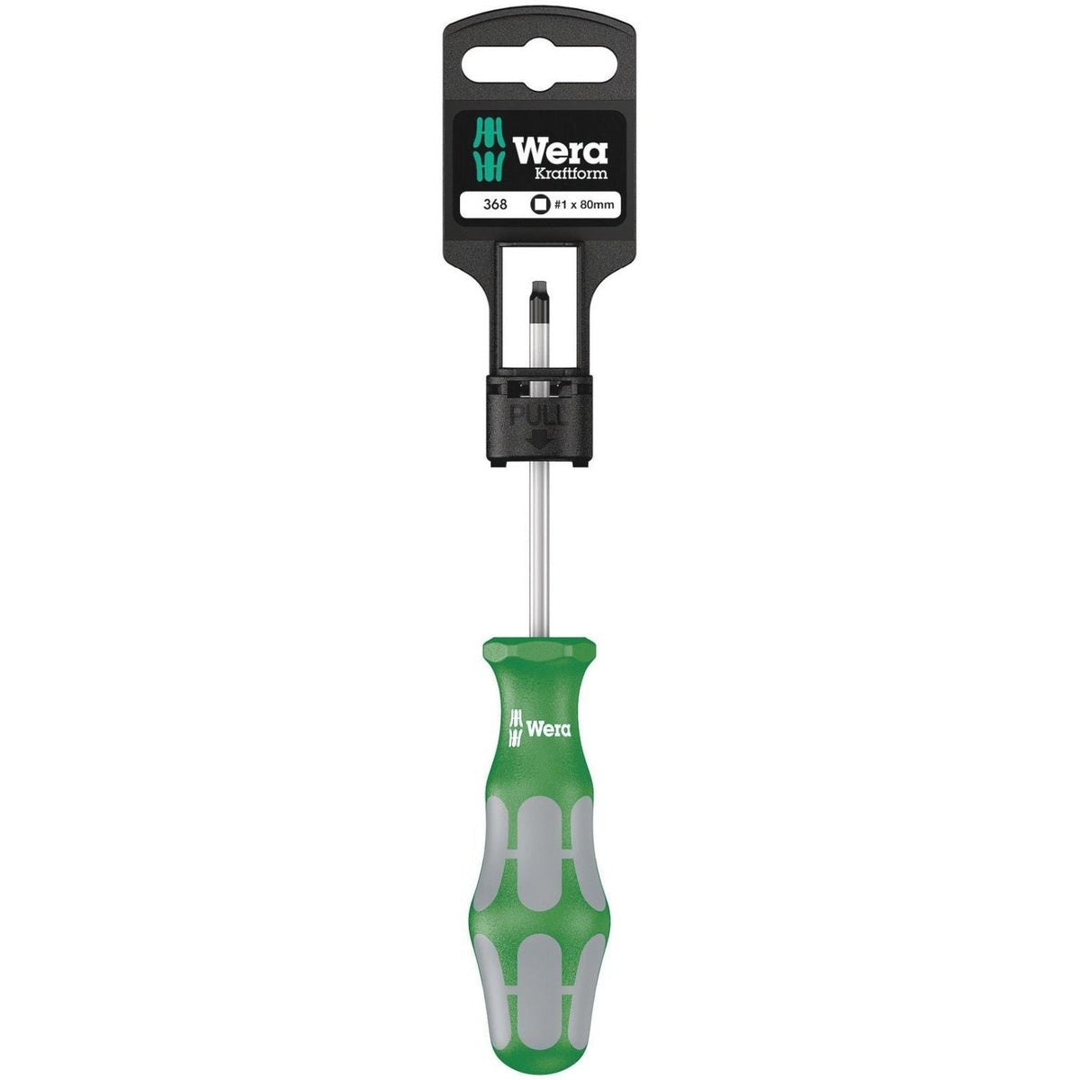 Wera 368 SB Screwdriver For Square Socket Head Screws, # 1x80-mm.