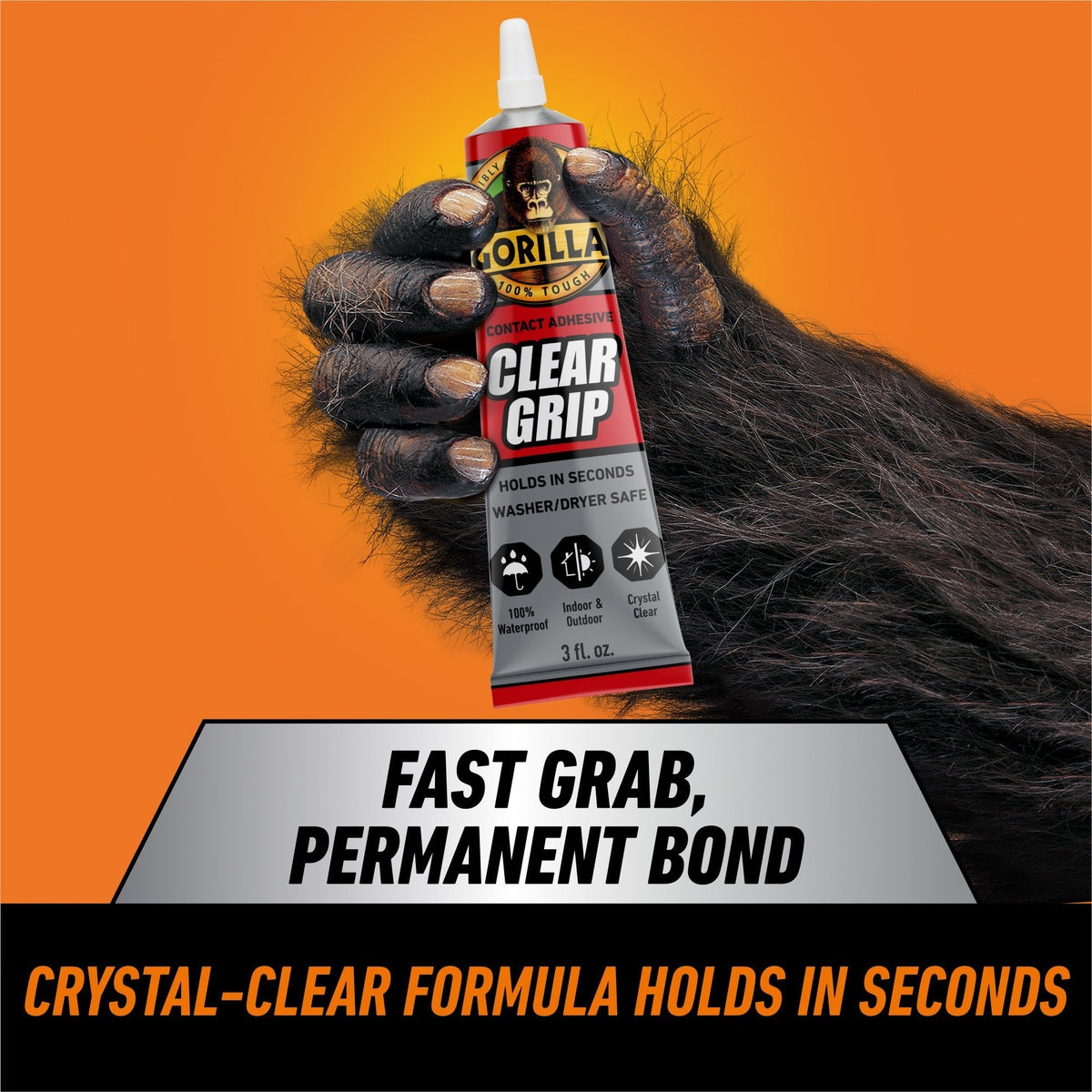 Gorilla Glue Clear Grip, 3-fl.oz. (8040002)