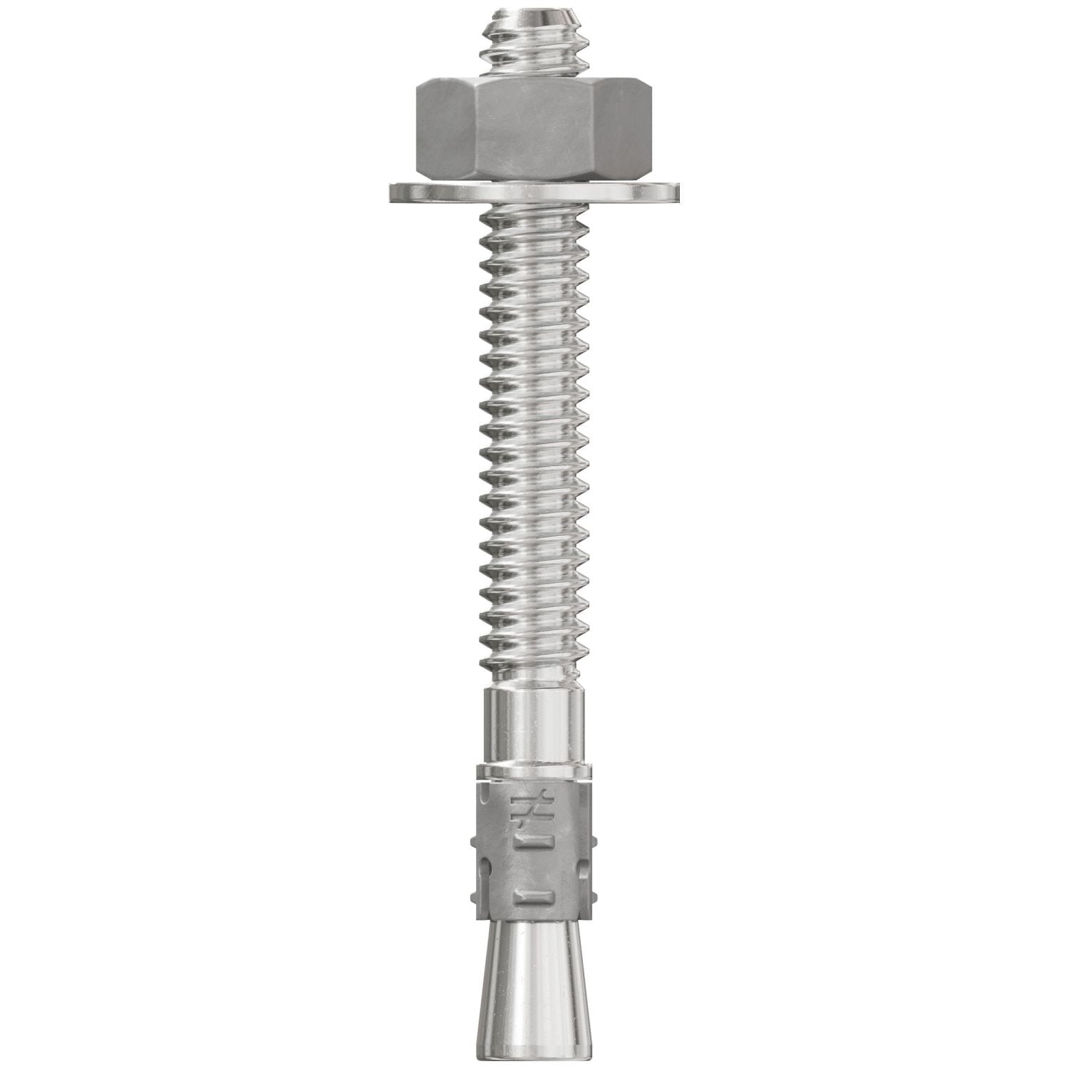 Simpson Strong-Tie STB2-25214S4F100 Strong-Bolt 2, 1/4-in. x 2-1/4-in. Type 304 Stainless-Steel Wedge Anchor, Fully Assembled, 100-Pack