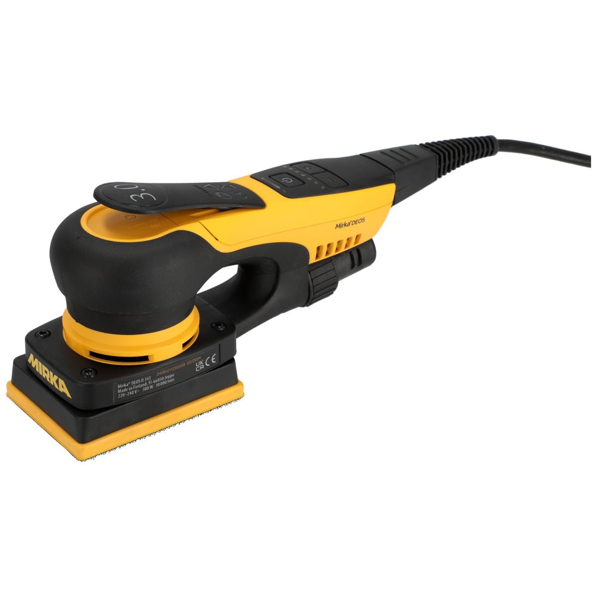 Mirka DEOS II 343X 3-in. x 4-in. Corded Orbital Sheet Sander with 3.0mm Orbit and Bluetooth