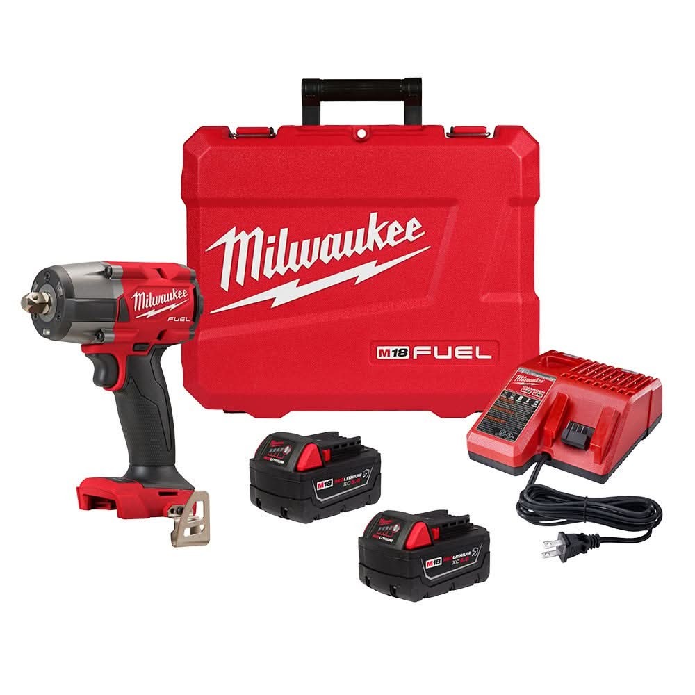 Milwaukee 2962P-22R M18 FUEL 1/2 Mid-Torque Impact Wrench w/ Pin Detent Kit