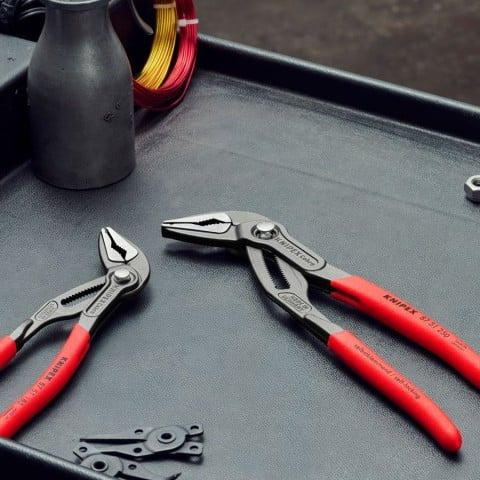 Knipex 2 Pc Cobra ES Extra-Slim Pliers Set, 7-1/4-in. and 10-in. (9K 00 80 189 US)