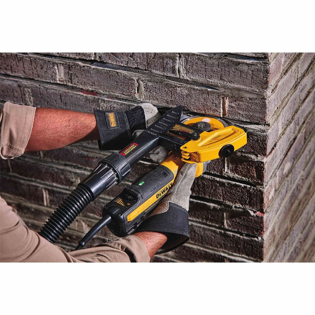 DeWalt DWE46202 Corded 5" / 6" Brushless Small Angle Grinder, Slide With Tuckpointing Shroud