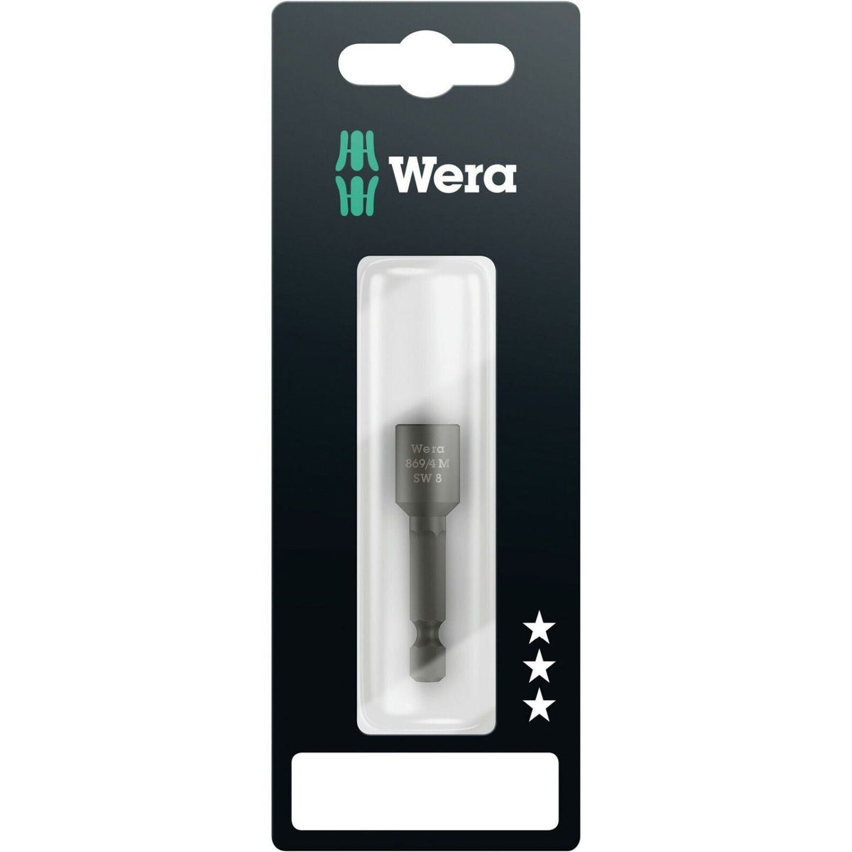 Wera 869/4 M SB Nutsetters, Magnetic, 8x50-mm.