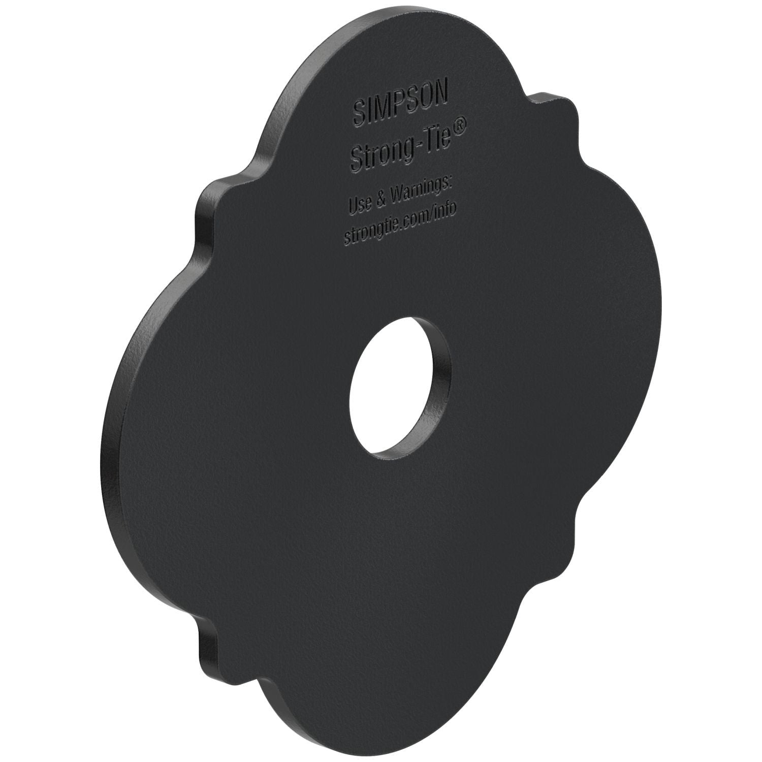 Simpson Strong-Tie APDMW56 Outdoor Accents Mission Collection ZMAX, Black Powder-Coated Decorative Washer