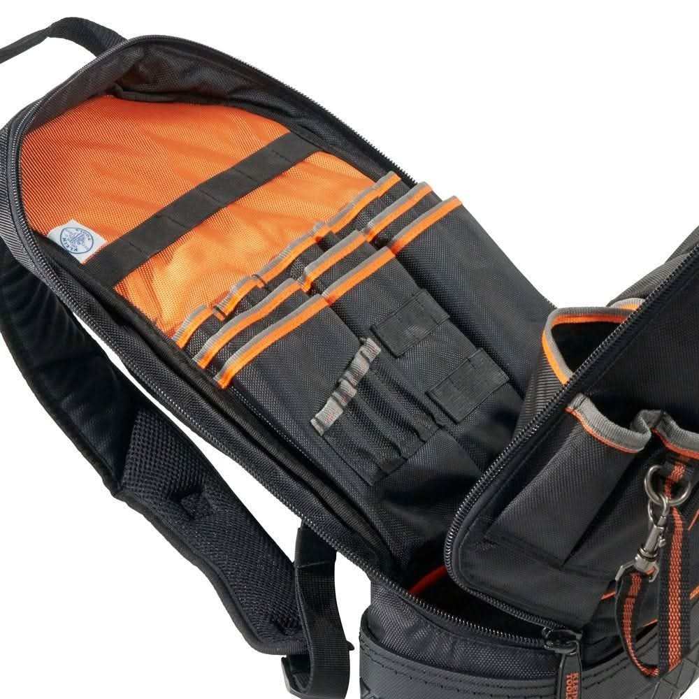 Klein 55421BP14 Tradesman Pro Tool Bag Backpack, 39 Pockets, Black, 14-Inch with Pro Folding Hex Key Set (PROMO)