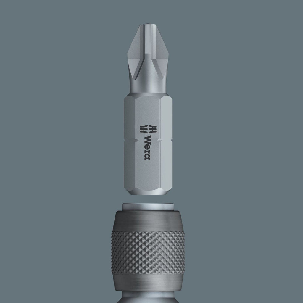 Wera 784 A 1/4-in. Adaptor With Quick-Release Chuck, 1/4-in.x30-mm.