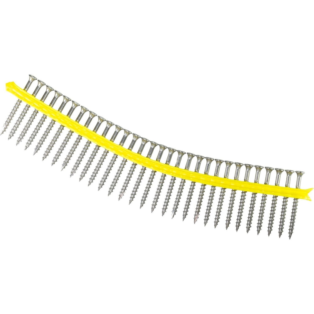 Simpson Strong-Tie SS3DSC212BS316 Bugle-Head Wood Screw (Collated), #10 x 2-1/2-in. #3 Square Drive, Type 316, 1500-Pack