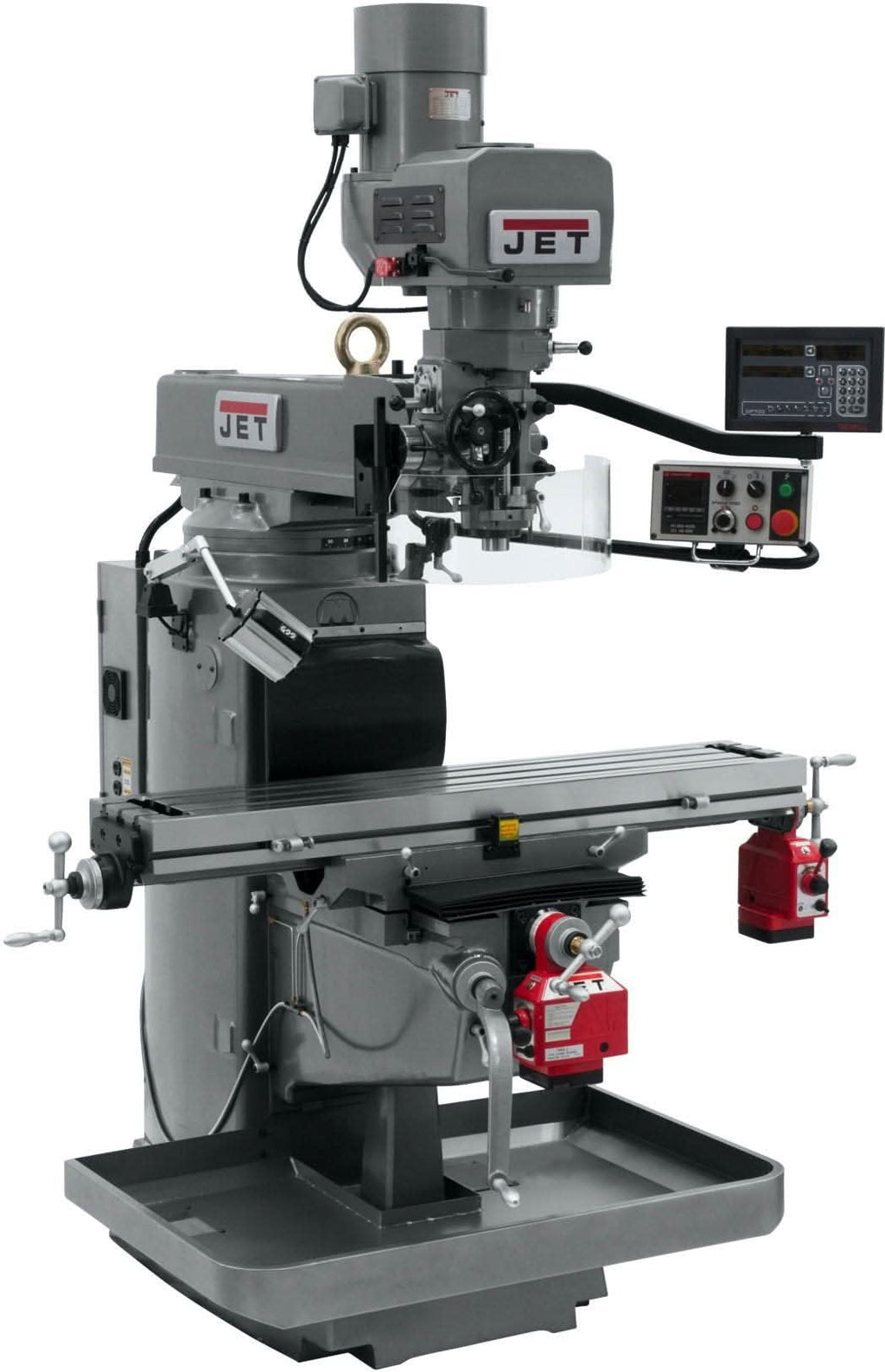 Jet Tools 690636 JTM-1050EVS2/230 Mill With Newall DP700 DRO With X and Y-Axis Powerfeeds