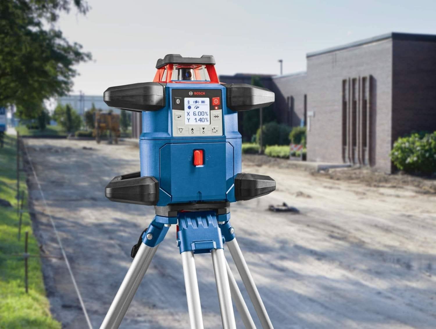 Bosch GRL4000-80CHVK 18V REVOLVE4000 Self-Leveling Connected Rotary Laser Kit CORE18V 4.0Ah Kit